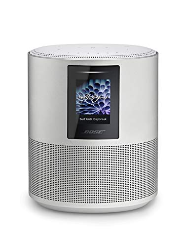 Bose Home Speaker 500, Stereo Sound with integrated Alexa, Luxe Silver