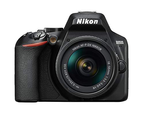Nikon D3500 Digital Reflex Camera with Nikkor AF-P 18 / 55VR Lens, 24.2 Megapixel, 3 LCD