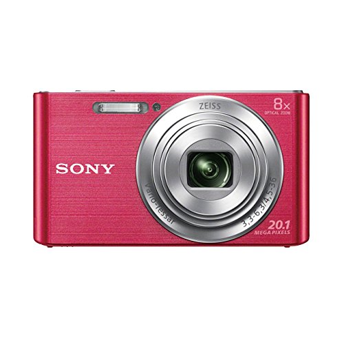 Sony DSC-W830 - Compact Digital Camera with 20.1 MP Super HAD CCD Sensor, 8x Optical Zoom, HD Video, Optical SteadyShot, Pink