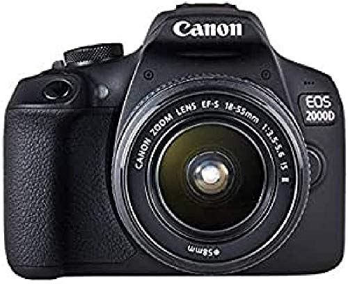 Canon EOS 2000D 18-55 IS SEE Camera, Black