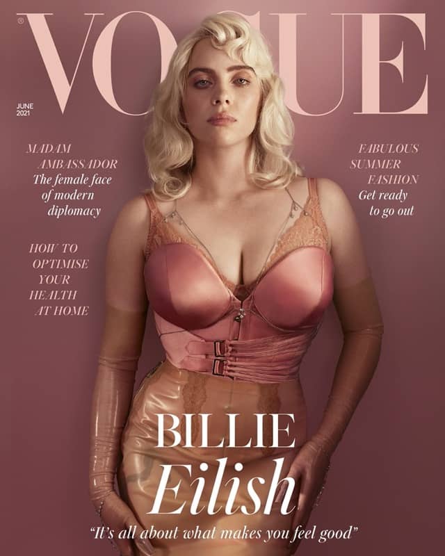 Billie Eilish on the cover of Vogue
