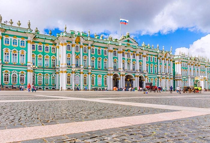 One of the most popular museums in the world is the Hermitage in Saint Petersburg.