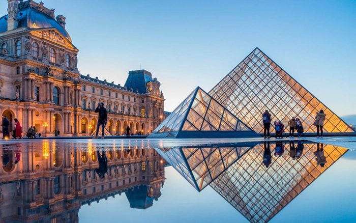 Museums of the world: the Louvre is one of the most popular.