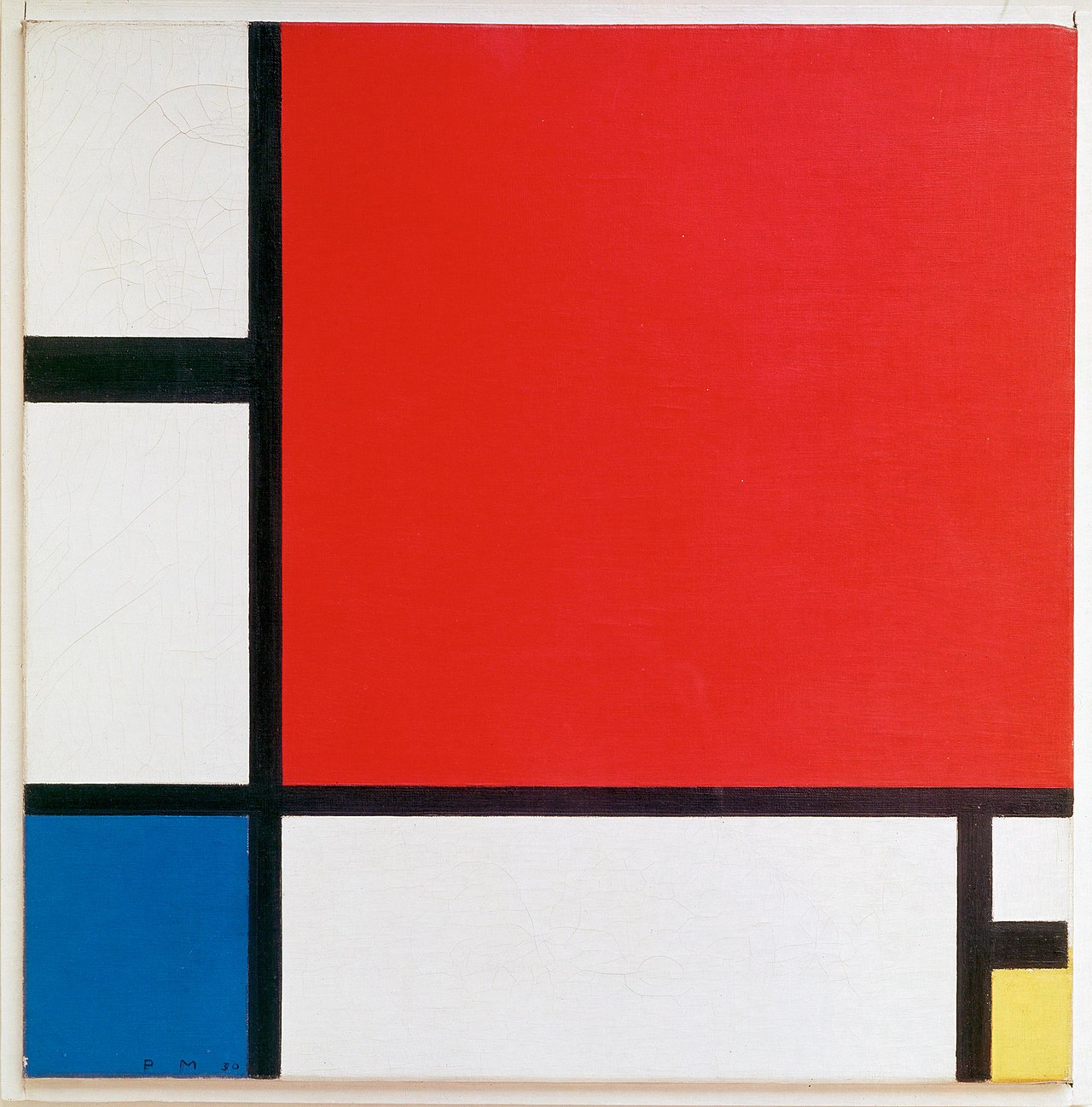 Piet Mondriaan, 1930 - Mondrian Composition II in Red, Blue, and Yellow.jpg